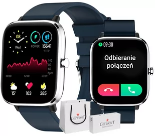 Giewont GW230-4 Srebrno-Niebieski - Smartwatch - miniaturka - grafika 1