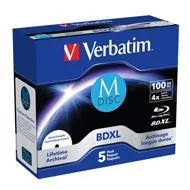 Nośniki danych - Verbatim BluRay M-DISC BD-R 100 GB x4 5 szt. Inkjet Printable - miniaturka - grafika 1