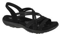 Moda i Uroda OUTLET - Skechers Reggae Slim Simply Stretch Sandals 163023-BLK, Damskie, sandały, Czarne - miniaturka - grafika 1