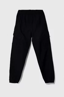 Spodnie i spodenki dla dziewczynek - adidas Originals spodnie dziecięce kolor czarny gładkie - grafika 1