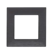 Klawisze i ramki - Niloe Step ramka stal szczotkowana pojedyncza - miniaturka - grafika 1