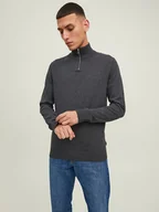 Swetry męskie - Jack & Jones Sweter w kolorze antracytowym - miniaturka - grafika 1