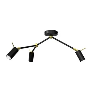Milagro Lampa sufitowa IRIS Black/Gold 3x mini GU10 MLP7270 - Lampy sufitowe - miniaturka - grafika 1
