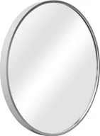 Lustra - Lustro ścienne Modugno 50 cm lustro łazienkowe lustro łazienkowe lustro do makijażu lustro wiszące lustro okrągłe rama aluminiowa montaż ścienny srebrny - miniaturka - grafika 1