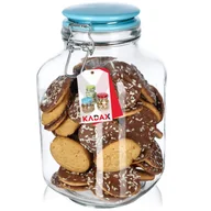 Pojemniki kuchenne - Słoik hermetyczny z ceramiczną pokrywą 2.8L niebieski - miniaturka - grafika 1