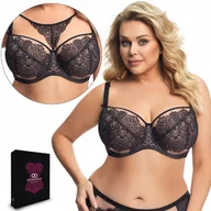 Biustonosze - Biustonosz GORSENIA K677 RAVENNA, czarny, 70M - miniaturka - grafika 1