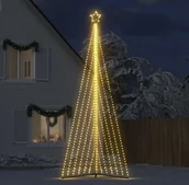 Oświetlenie świąteczne - vidaXL Oświetlenie choinkowe 789 LED ciepły biały 476 cm - miniaturka - grafika 1