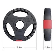 Obciążenia - Obciążenie winylowe 1,25 kg z uchwytami 51 mm - miniaturka - grafika 1