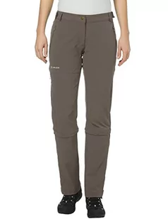 Vaude spodnie damskie Farley Stretch Capri T-Zip II, brązowy, 44 (krótkie) 045775094440 - Spodnie damskie - miniaturka - grafika 1