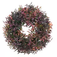 Sztuczne kwiaty - Sztuczny wieniec Azaleo zielono-fioletowy, śr. 27 cm - miniaturka - grafika 1