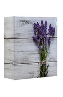 Albumy fotograficzne - ALBUM kieszeniowy do zdjęć 300 10x15 cm wsuwane 304 zdjęcia FLOWER biała lawenda - miniaturka - grafika 1