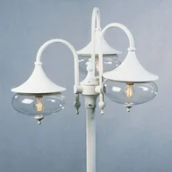 Lampy ogrodowe - Konstsmide Latarnia ogrodowa Libra 3-punktowa biała - miniaturka - grafika 1