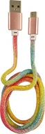 Kable USB - Kabel USB LC-Power USB-A - microUSB 1 m Wielokolorowy (31332C) - miniaturka - grafika 1