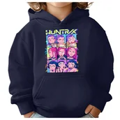 Bluzy dla dziewczynek - BLUZA DZIECIĘCA K-POPOWE ŁOWCZYNIE DEMONÓW HUNTRIX 146-152 Z KAPTUREM - miniaturka - grafika 1