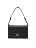 Torebki damskie - Calvin Klein Torebka Ck Elongated Shoulder Bag_Mono K60K613139 Czarny - miniaturka - grafika 1