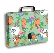 Teczki i skoroszyty - Penmate Teczka z rączką A4 Kapibara Łąka - miniaturka - grafika 1