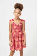 Sukienki i spódniczki dla dziewczynek - Mayoral sukienka dziecięca kolor pomarańczowy mini rozkloszowana - miniaturka - grafika 1