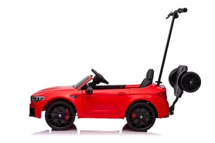 Auto Na Akumulator BMW M5 Z Platformą Dla Rodzica Czerwone Lakierowane - Pojazdy elektryczne dla dzieci - miniaturka - grafika 7
