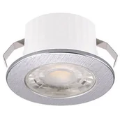 Oprawy, klosze i abażury - Ideus Sufitowa LAMPA wpust FIN LED C 03871 łazienkowa OPRAWA okrągła LED 3W 4000K minimalistyczna IP44 srebrna 03871 - miniaturka - grafika 1