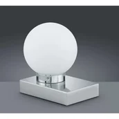 Lampy stojące - Davi II lampa stołowa 1-punktowa nikiel/biała 590100107 - miniaturka - grafika 1