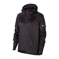 Kurtki damskie - Nike W Nk Shld Jkt Hd Runway damska kurtka sportowa. czarny black/(reflective silv) M - miniaturka - grafika 1