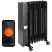 Ogrzewanie przenośne - Grzejnik olejowy MISSION AIR Oslo 2000 W Czarny - miniaturka - grafika 1