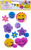 Zabawki kreatywne - Astra Naklejki dekoracyjne wesołe buźki 11 szt. - miniaturka - grafika 1