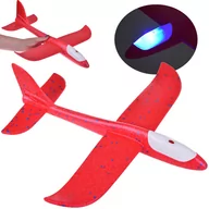 Samoloty i helikoptery - LEKKI SAMOLOT ZE STYROPIANU SZYBOWIEC OŚWIETLENIE - miniaturka - grafika 1