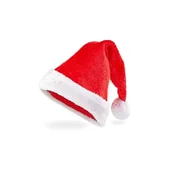 Ozdoby bożonarodzeniowe - Czapka Świętego Mikołaja 28 x 36 cm biało-czerwony - miniaturka - grafika 1
