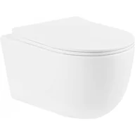 Miski WC - Miska WC Rimless z deską wolnoopadającą slim MEXEN Carmen, biała - miniaturka - grafika 1