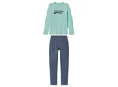 Piżamy chłopięce - pepperts!® Piżama dziecięca z bawełny (134-140, Miętowy/granatowy) - miniaturka - grafika 1