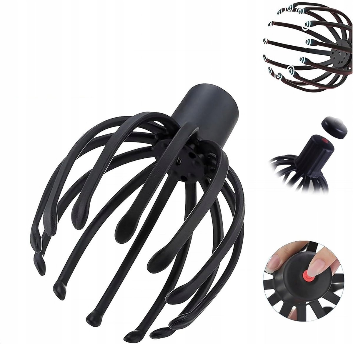 Elektryczny Masażer Głowy 360 Ośmiornica - Głęboki Relaks i Ulga w Stresie