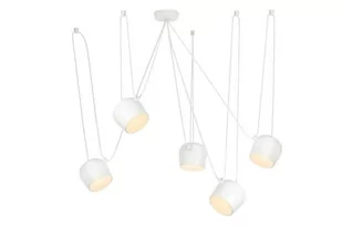 KingHome Lampa wisząca Eye 5 - biała MD20502-A-200.WH.5 - Lampy sufitowe - miniaturka - grafika 1