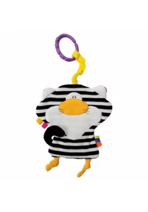 Hencz Toys Moms Care Kot biało-czarny szczeleścik zabawka niemowlęca - Maskotki i pluszaki - miniaturka - grafika 2