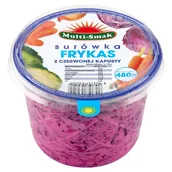 Mieszanki warzywne, sałatki - Surówka frykas z czerwonej kapusty 480 g - miniaturka - grafika 1