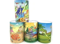 Skarbonki - Skarbonka puszka metalowa dinozaury mix - miniaturka - grafika 1