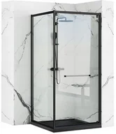 Kabiny prysznicowe - REA Kabina Prysznicowa Rea Space In black 90x90 - miniaturka - grafika 1