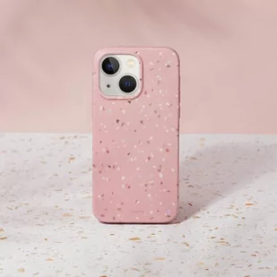 UNIQ etui Coehl Terrazzo iPhone 14 6,1" różowy/coral pink - Etui i futerały do telefonów - miniaturka - grafika 2