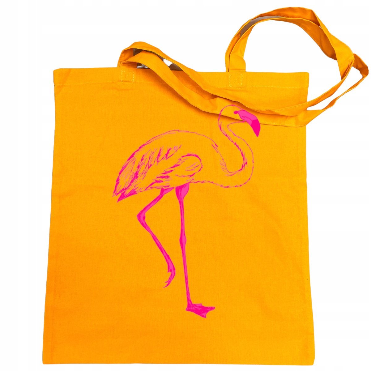 Torba na zakupy nadruk różowy FLAMING