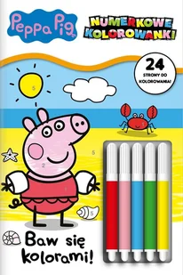 peppa pig. numerkowe kolorowanki. część 3 - Baśnie, bajki, legendy - miniaturka - grafika 1
