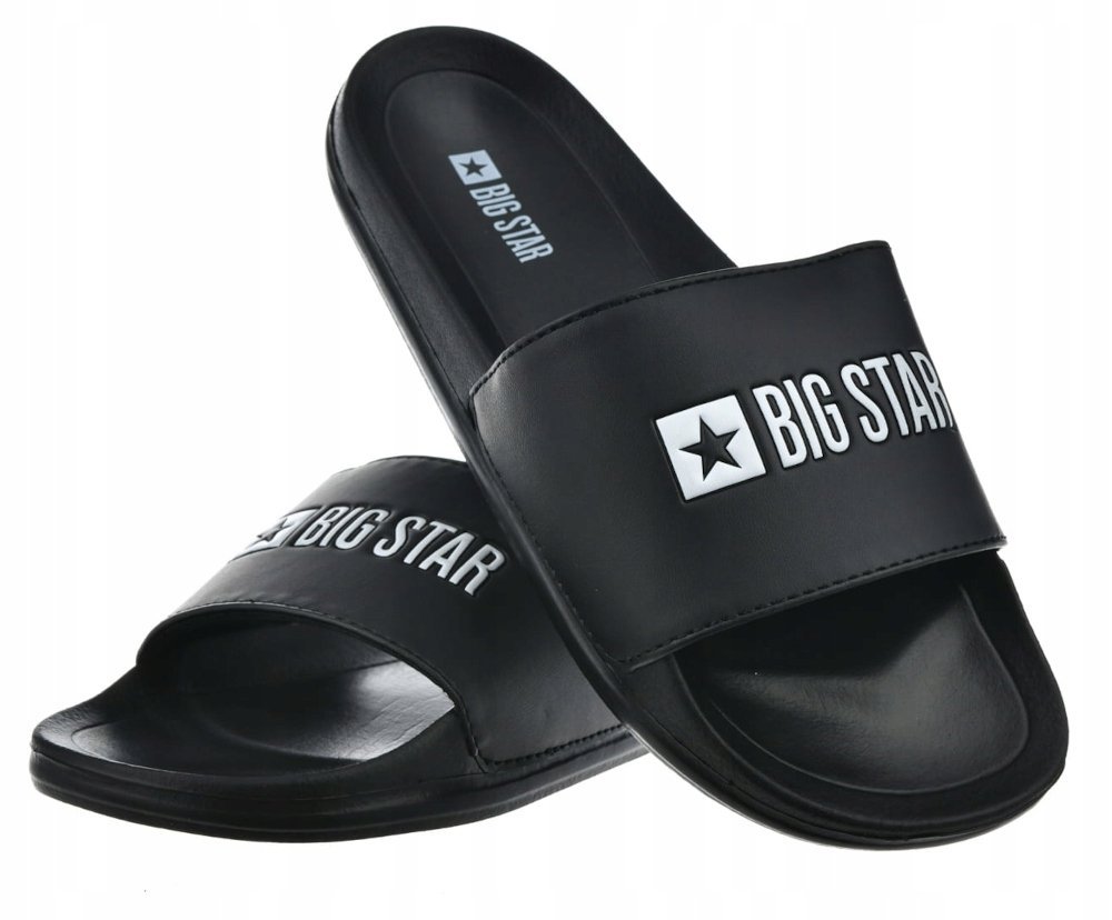 Damskie klapki Big Star NN274A659 czarny 37