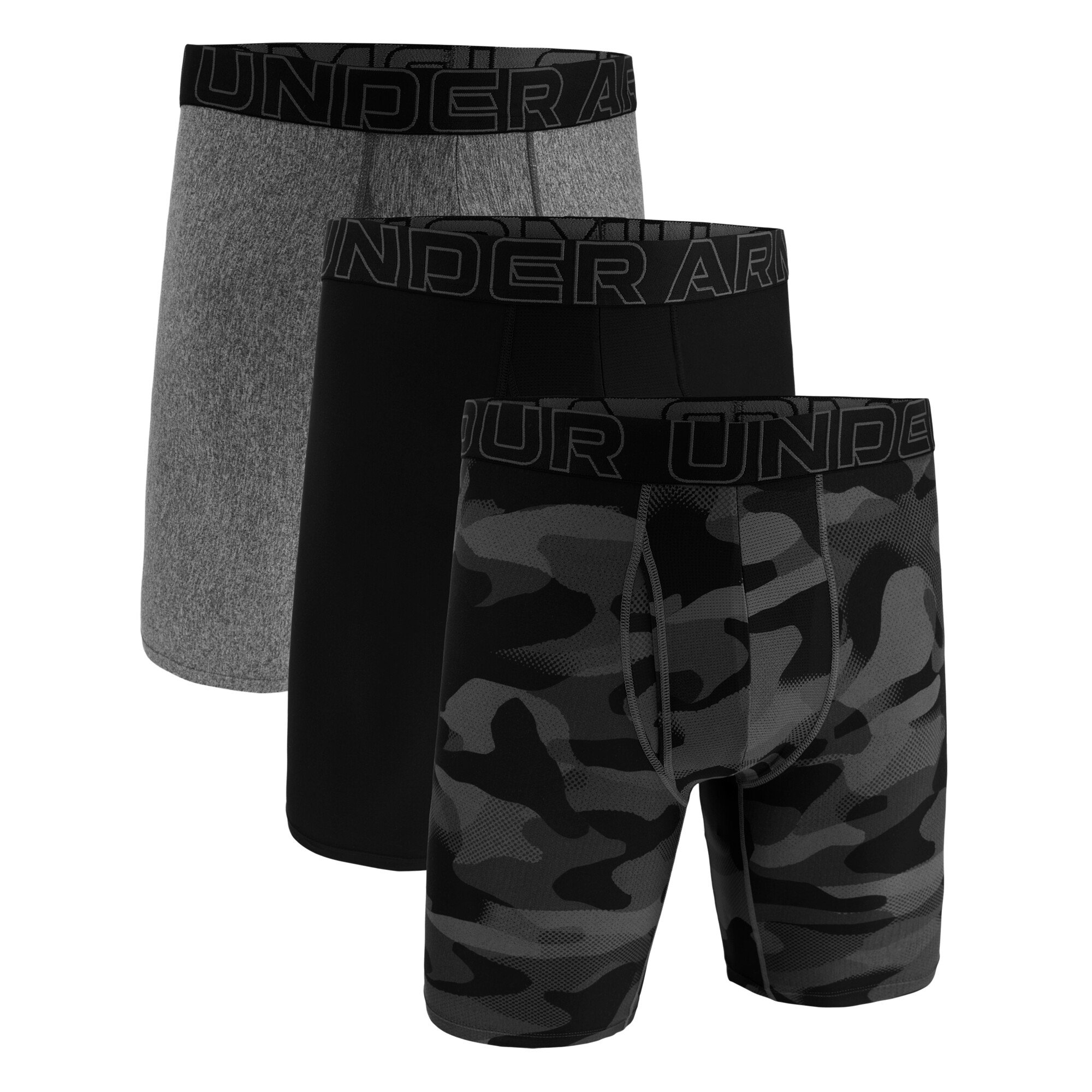 Bokserki męskie Under Armour Perf Tech Nov 9in Black 3XL