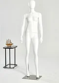 Manekiny wystawowe - F21-6 Woman White Eurotondisplay Manekin damski stojący czarny lub biały matowy lakierowany Egghead Szyk i elegancja - miniaturka - grafika 1