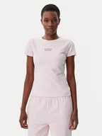 Koszulki i topy damskie - New Balance T-Shirt WT51958 Różowy Slim Fit - miniaturka - grafika 1