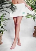 Sukienki i spódnice sportowe - Spódnica na saunę bez fig w 100% naturalna bawełna Yeye Biały S - miniaturka - grafika 1