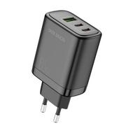 Ładowarki do telefonów - Dux Ducis Dux Ducis C110 ładowarka sieciowa 65W 2x USB Typ C / 1x USB Power Delivery Quick Charge czarny - miniaturka - grafika 1