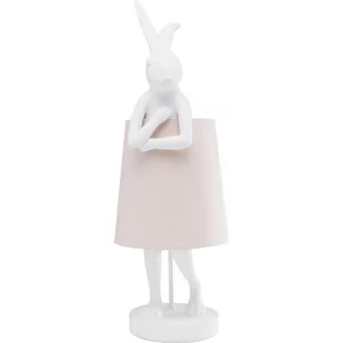 KARE Animal Rabbit lampa stołowa biała/różowa - Lampy stojące - miniaturka - grafika 1