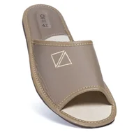 Kapcie męskie - Kapcie Męskie Pantofle Góralskie Klapki Skórzane NOWO - miniaturka - grafika 1