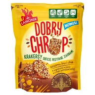 Paluszki - Lajkonik Dobry Chrup Krakersy obficie posypane ziarnami sezamu lnu i chia 100 g - miniaturka - grafika 1