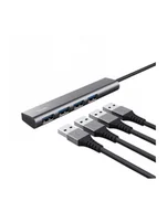 Kable komputerowe i do monitorów - Trust Hub Multiport USB-C USB 3.2 Gen 2 (USB 3.0) Halyx-4-port 1+4 Porty ciemnoszary (HALYX4PORT) - miniaturka - grafika 1